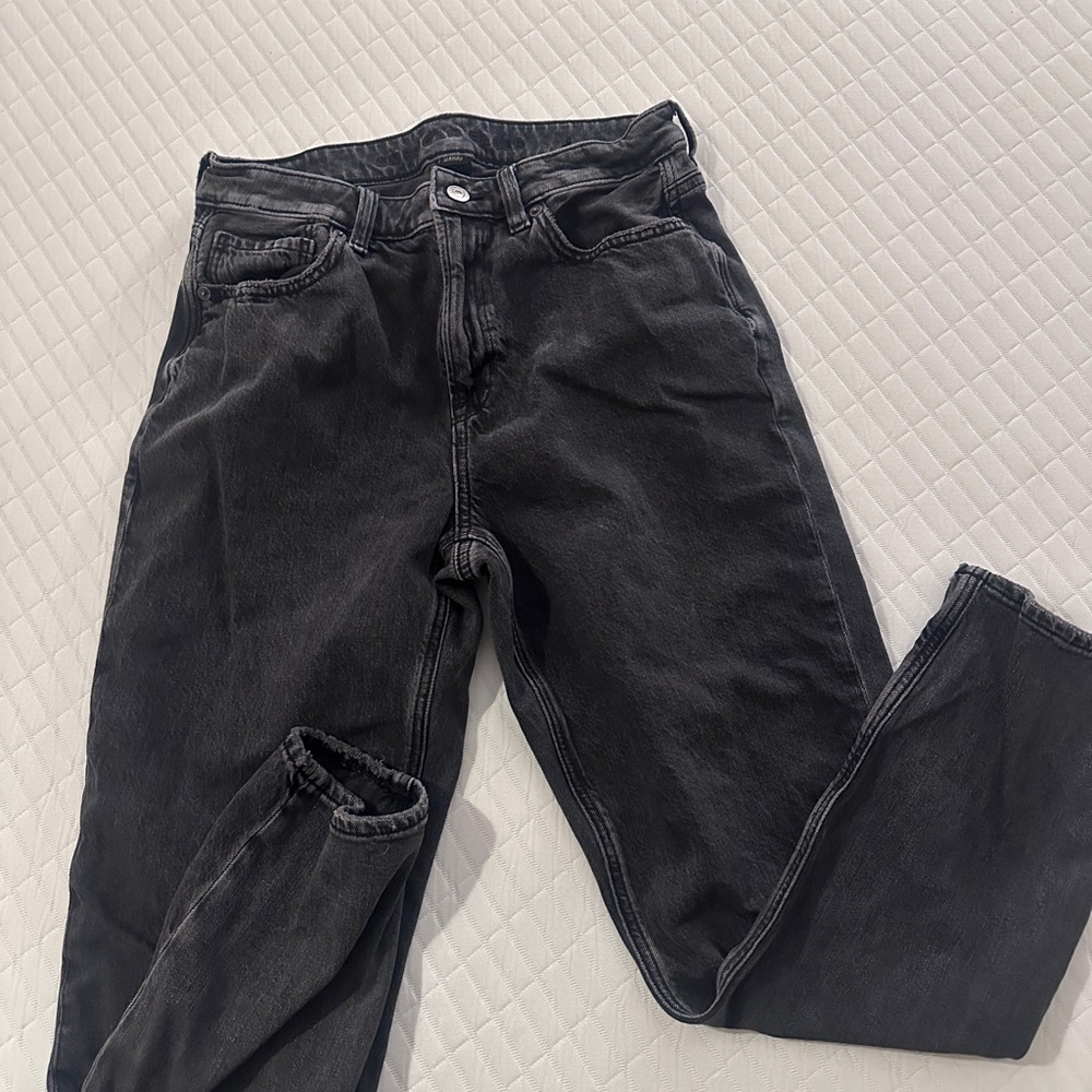 American Eagle Outfitters Women's Black Mom Jeans